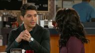 Tomás is wonderful with Kat about understanding her virginity, but he ain't exactly telling Eva no on Beyond the Gates | Image: CBS